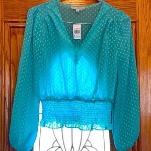 Seafoam Green / Mint Blouse, Sz S, NWT